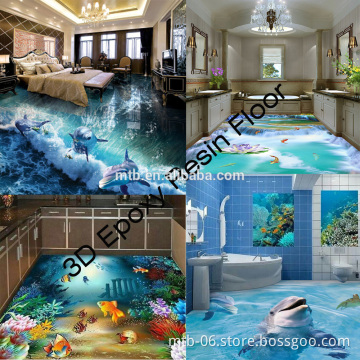 Scratch Resistant 3D Epoxy Resin Home Floor Coating and Paint
